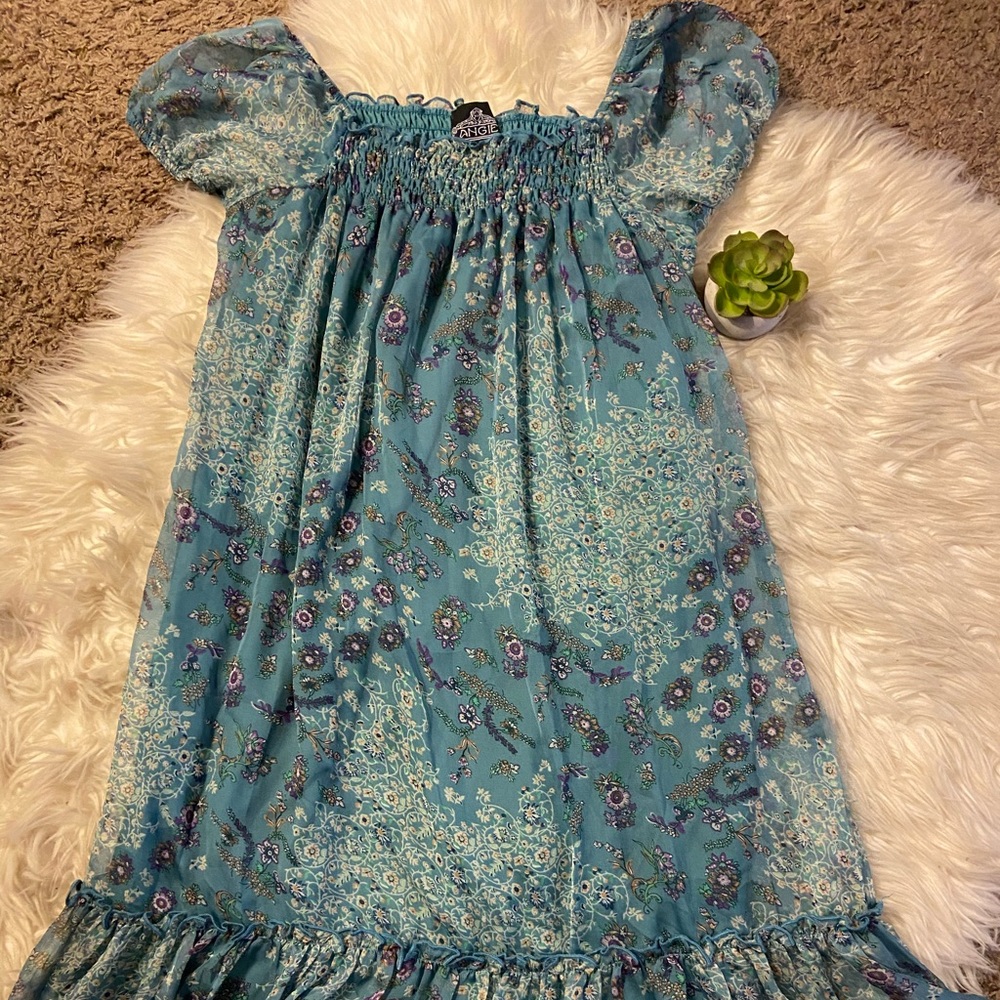 Angie floral mini dress